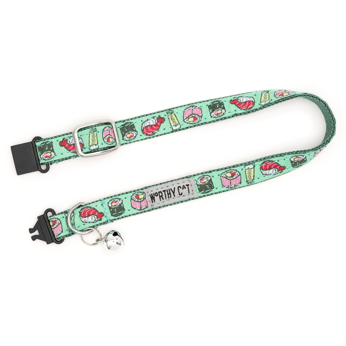 Sushi Cat Collar – Mint Green, Size One Size