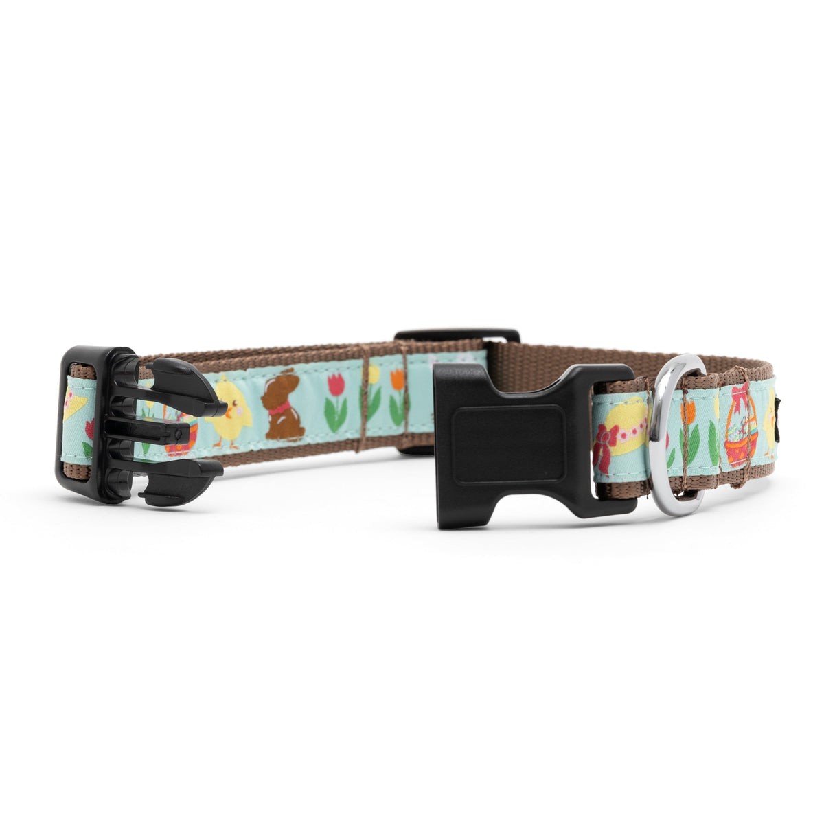 Hoppy Easter Dog Collar – Blue, Sizes XS–XL