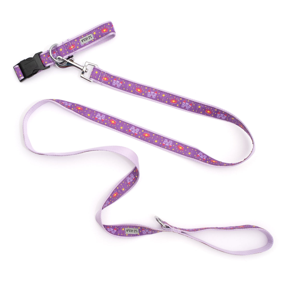 Princess Dog Leash – Purple, Sizes S, L