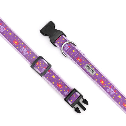 Princess Dog Collar – Purple, Sizes XS–XL