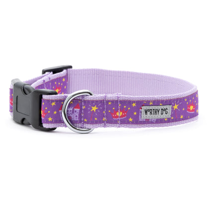 Princess Dog Collar – Purple, Sizes XS–XL