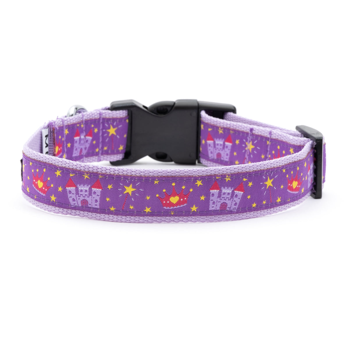 Princess Dog Collar – Purple, Sizes XS–XL