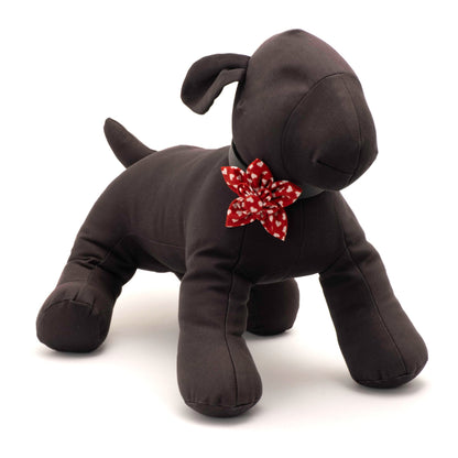 Hearts Dog Flower – Polyester, Red, Sizes S, L