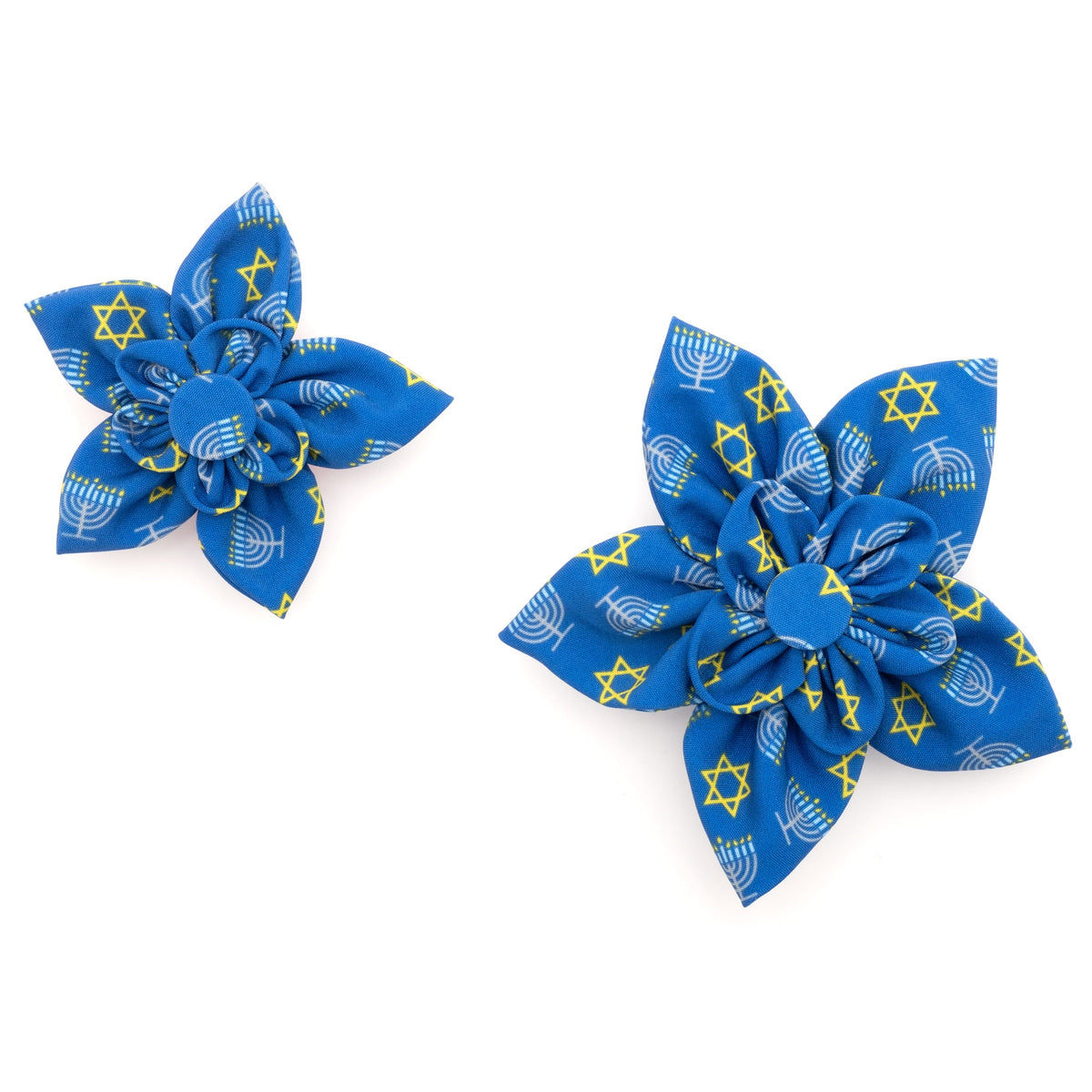 Menorah Dog Flower – Polyester, Blue, Sizes S, L