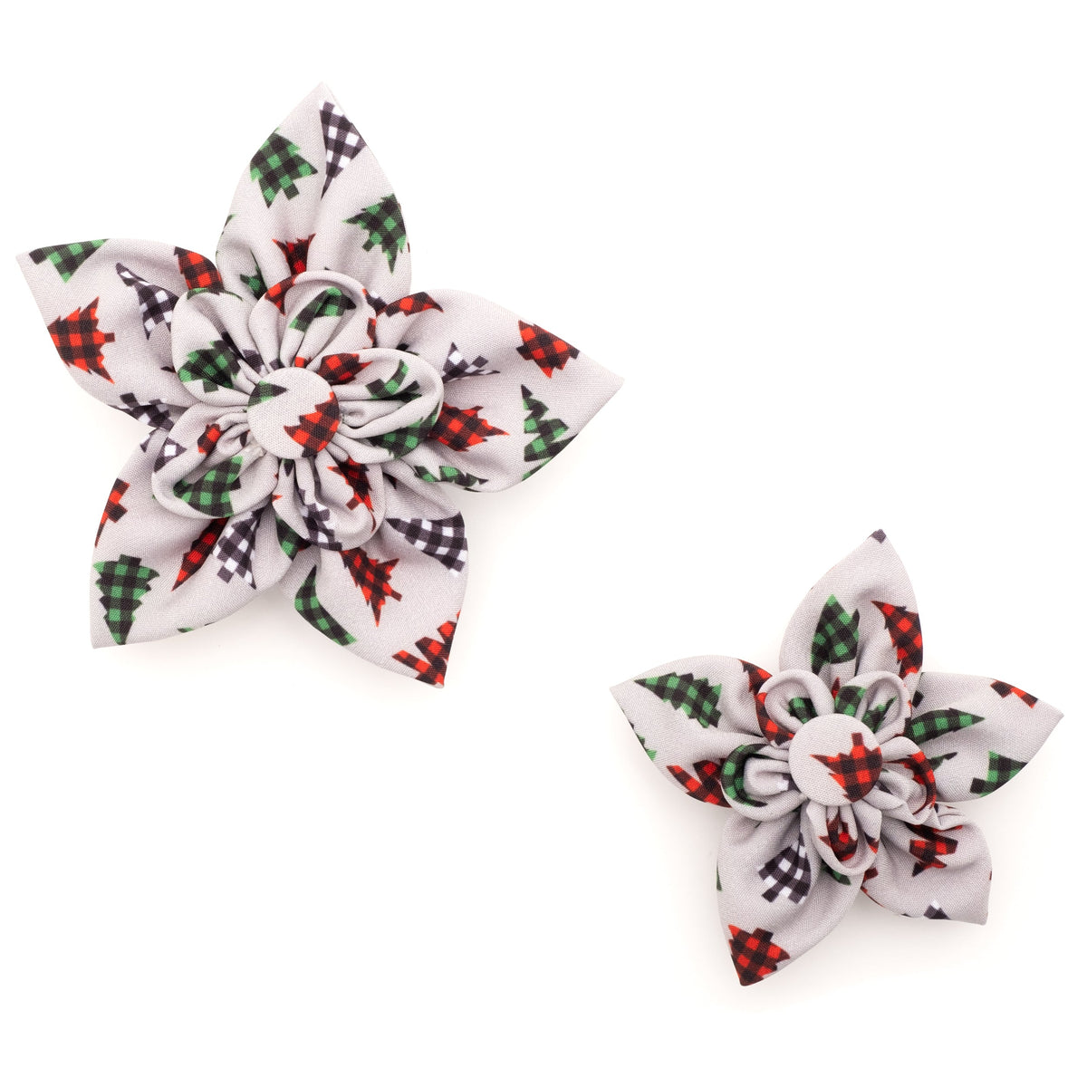 Woodlands Dog Flower – Polyester, Gray, Sizes S, L
