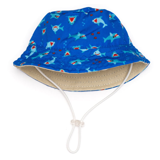 Chomp Bucket Dog Hat – Polyester, Blue, Sizes S–XL