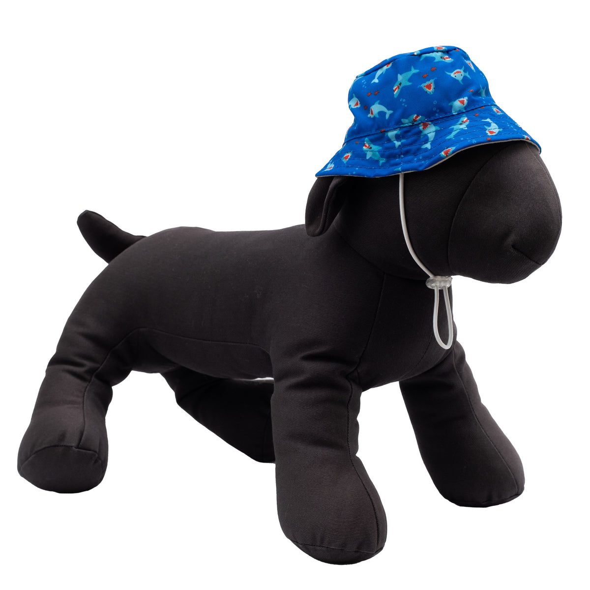 Chomp Bucket Dog Hat – Polyester, Blue, Sizes S–XL