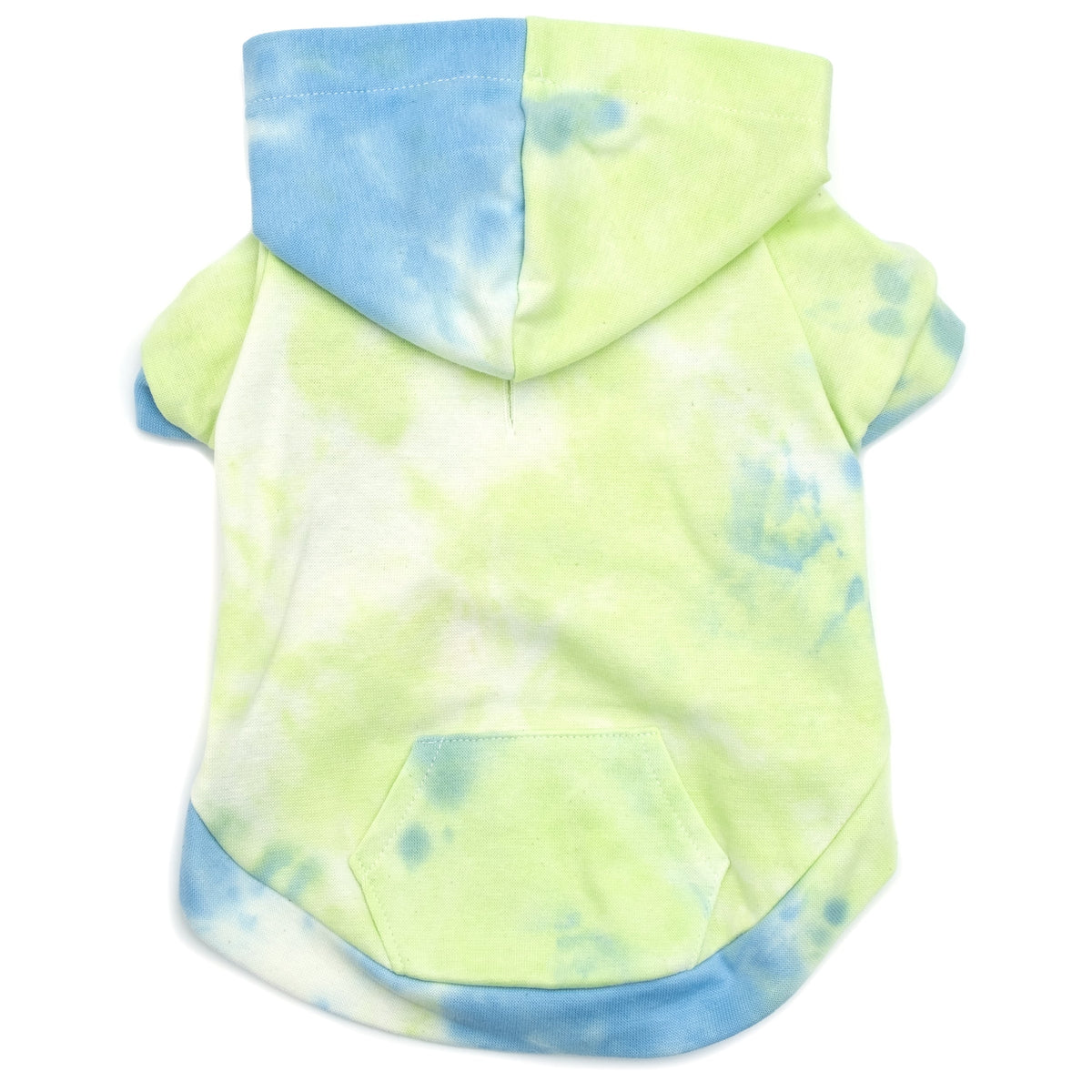 Tie Dye Dog Hoodie – Cotton, Blue & Pink, Sizes XS–XXL