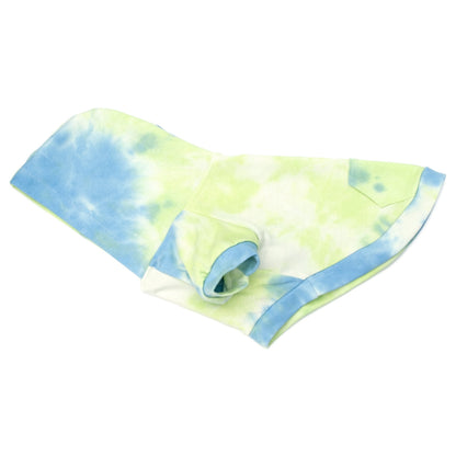 Tie Dye Dog Hoodie – Cotton, Blue & Pink, Sizes XS–XXL