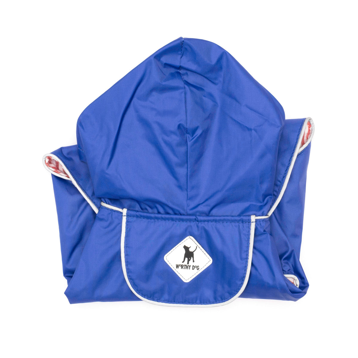 Hooded Dog Rain Jacket, blue, product view 12