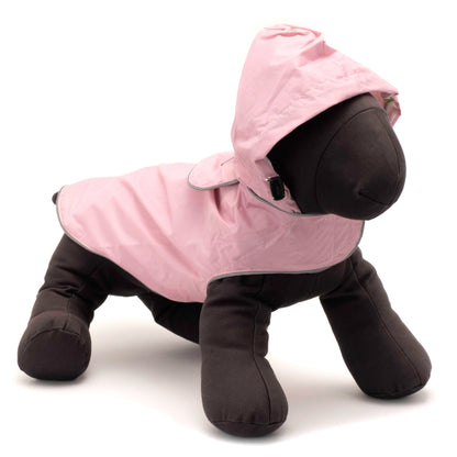 Hooded Dog Rain Jacket, pink, product view 8