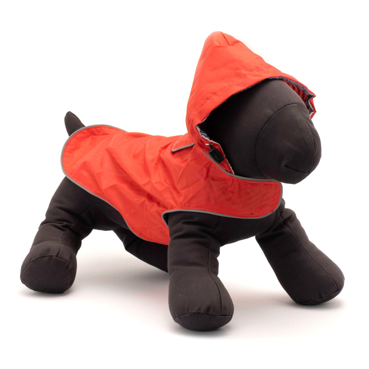 Hooded Dog Rain Jacket, red, product view 5