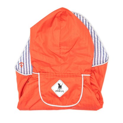 Hooded Dog Rain Jacket, red, product view 6