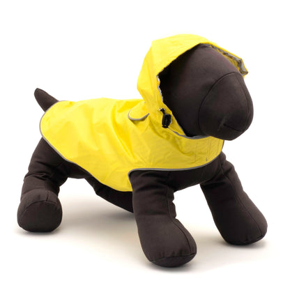 Hooded Dog Rain Jacket, yellow, product view 2