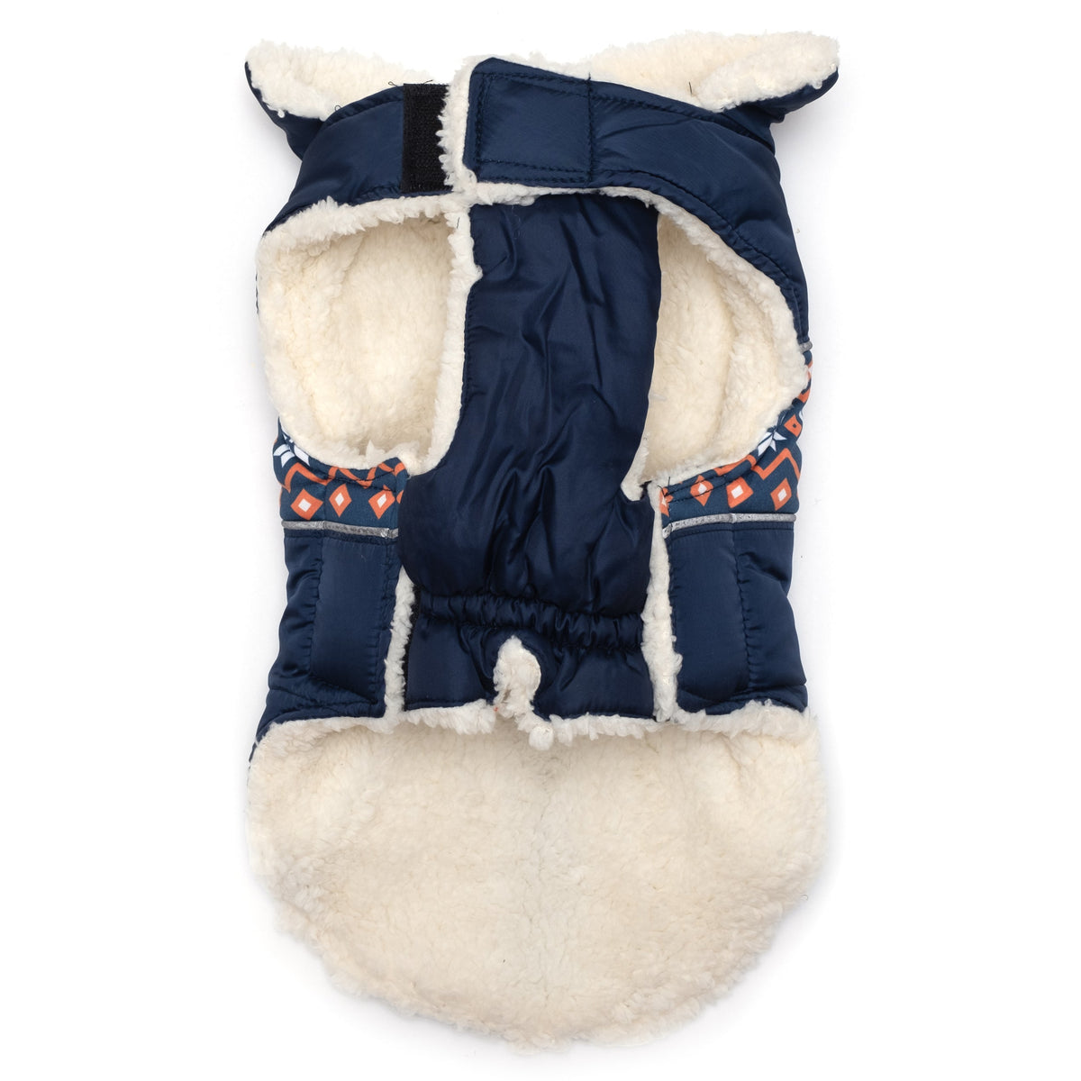 Aspen Dog Puffer Jacket, navy, product view 4