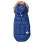 Park City Dog Jacket – Polyester, Pink, Red & Royal, Sizes XS–XXL