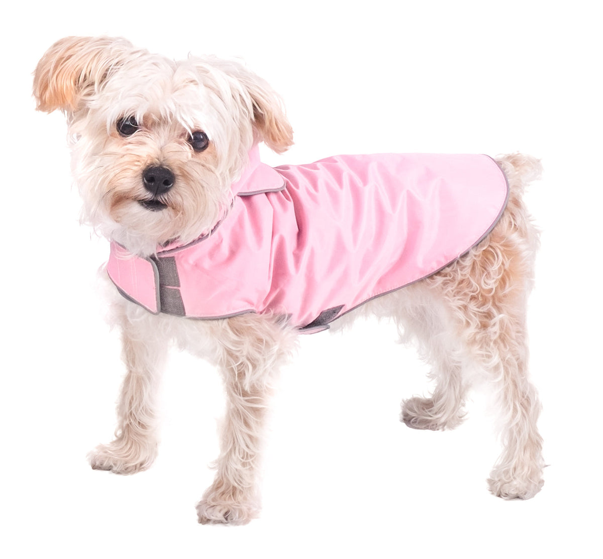 Hooded Dog Rain Jacket, pink, product view 9