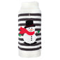 Striped Snowman Dog Sweater, gray/off white, main product view