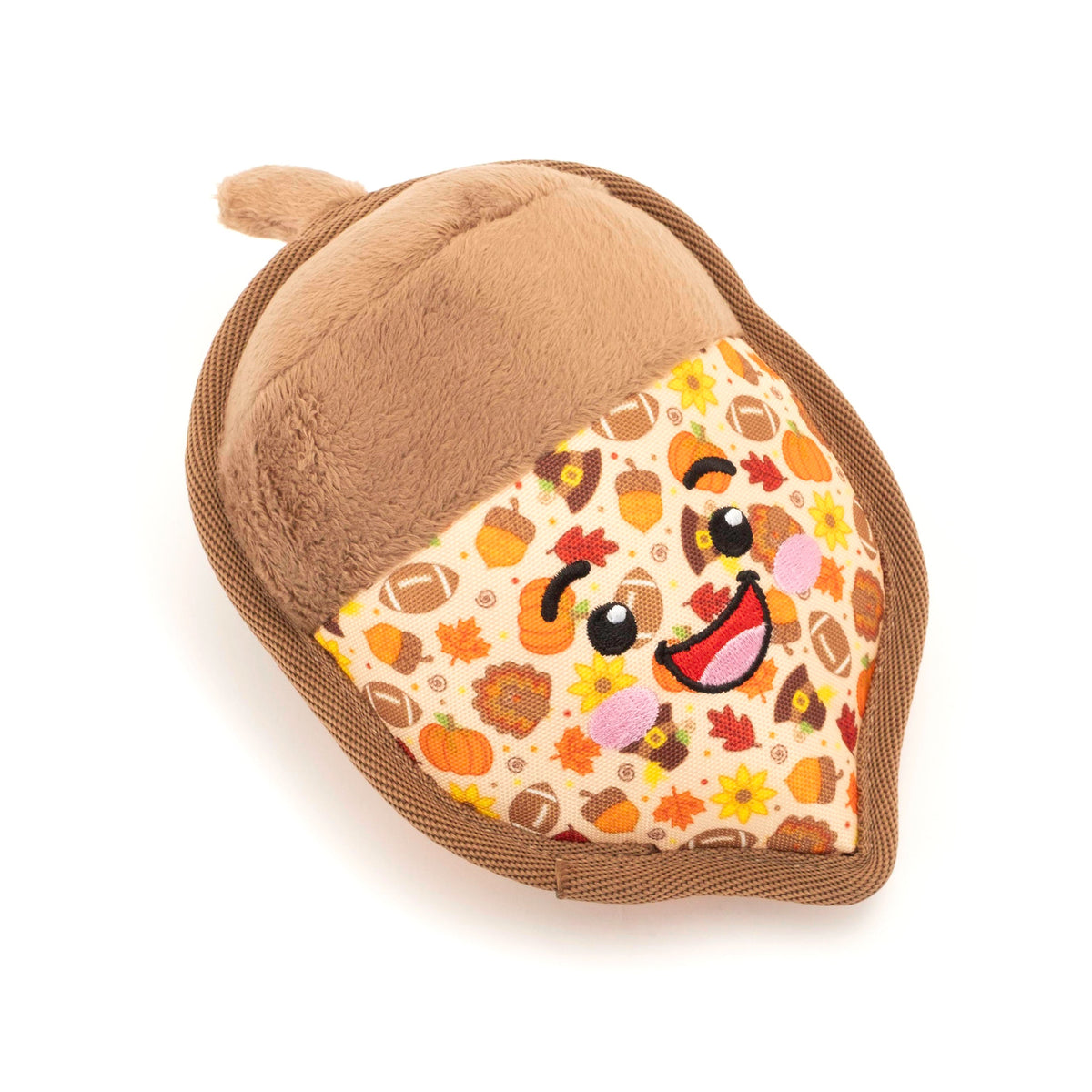 Acorn Squeaky Dog Toy, angled view