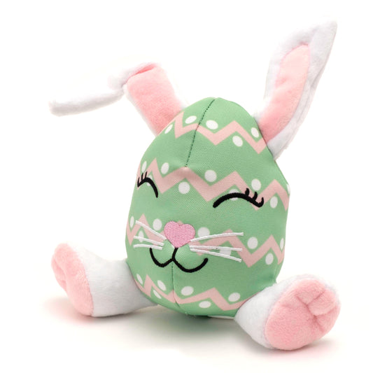 Easter Egg Bunny Dog Toy – Green, Size One Size