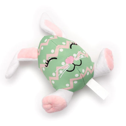 Easter Egg Bunny Dog Toy – Green, Size One Size