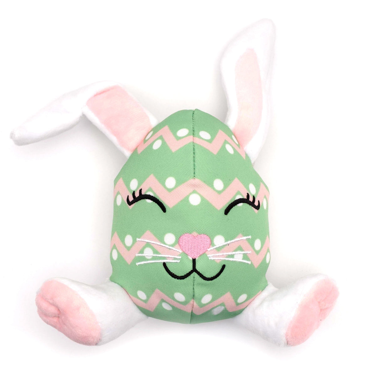 Easter Egg Bunny Dog Toy – Green, Size One Size