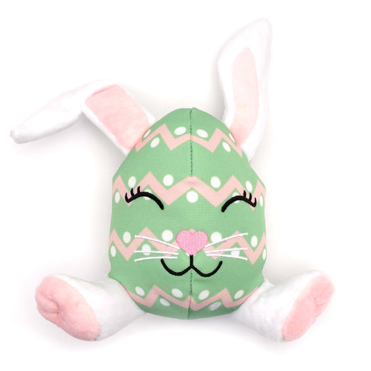 Easter Egg Bunny Dog Toy – Green, Size One Size