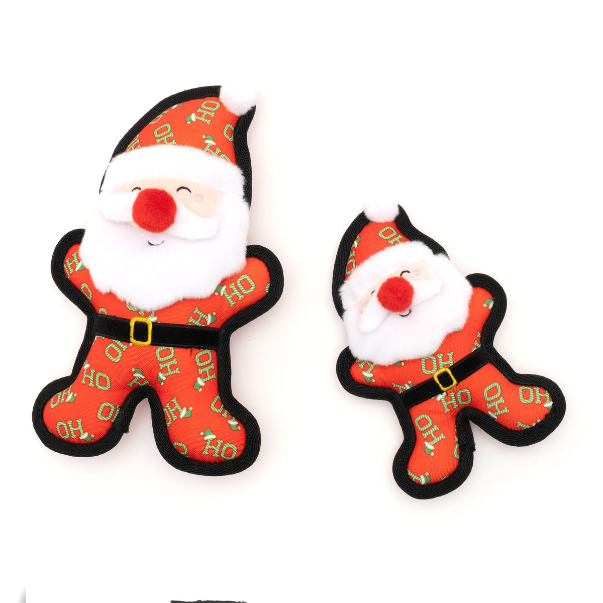 Ho Ho Ho Santa Dog Dog Toy – Red, Sizes S, L