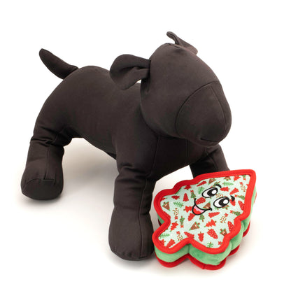 Holiday Tree Dog Dog Toy – Green, Size One Size