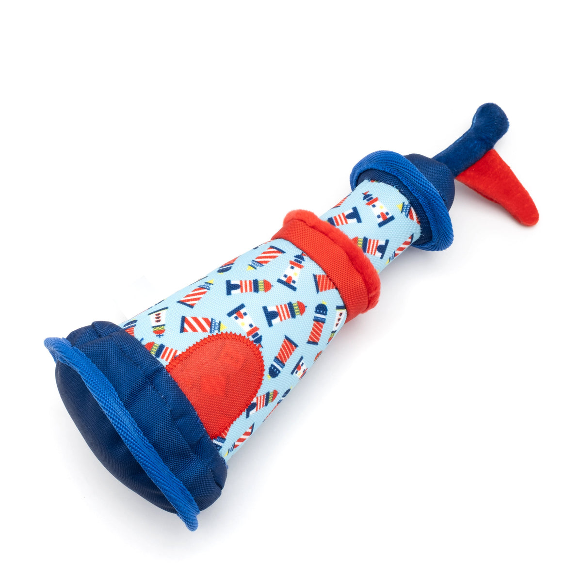 Lighthouse Dog Dog Toy – Blue, Size One Size