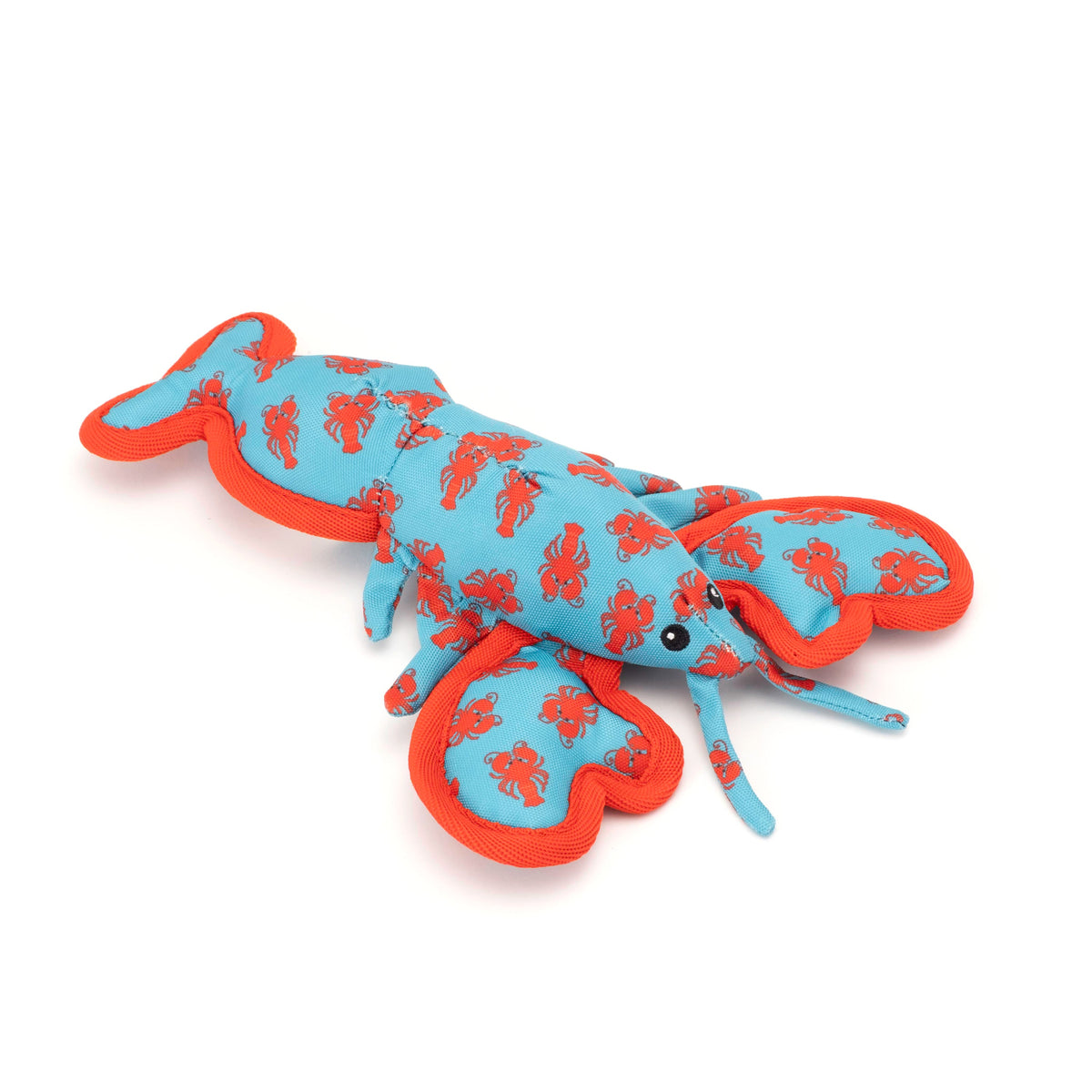 Lobster Squeaky Dog Toy in teal, product view 3