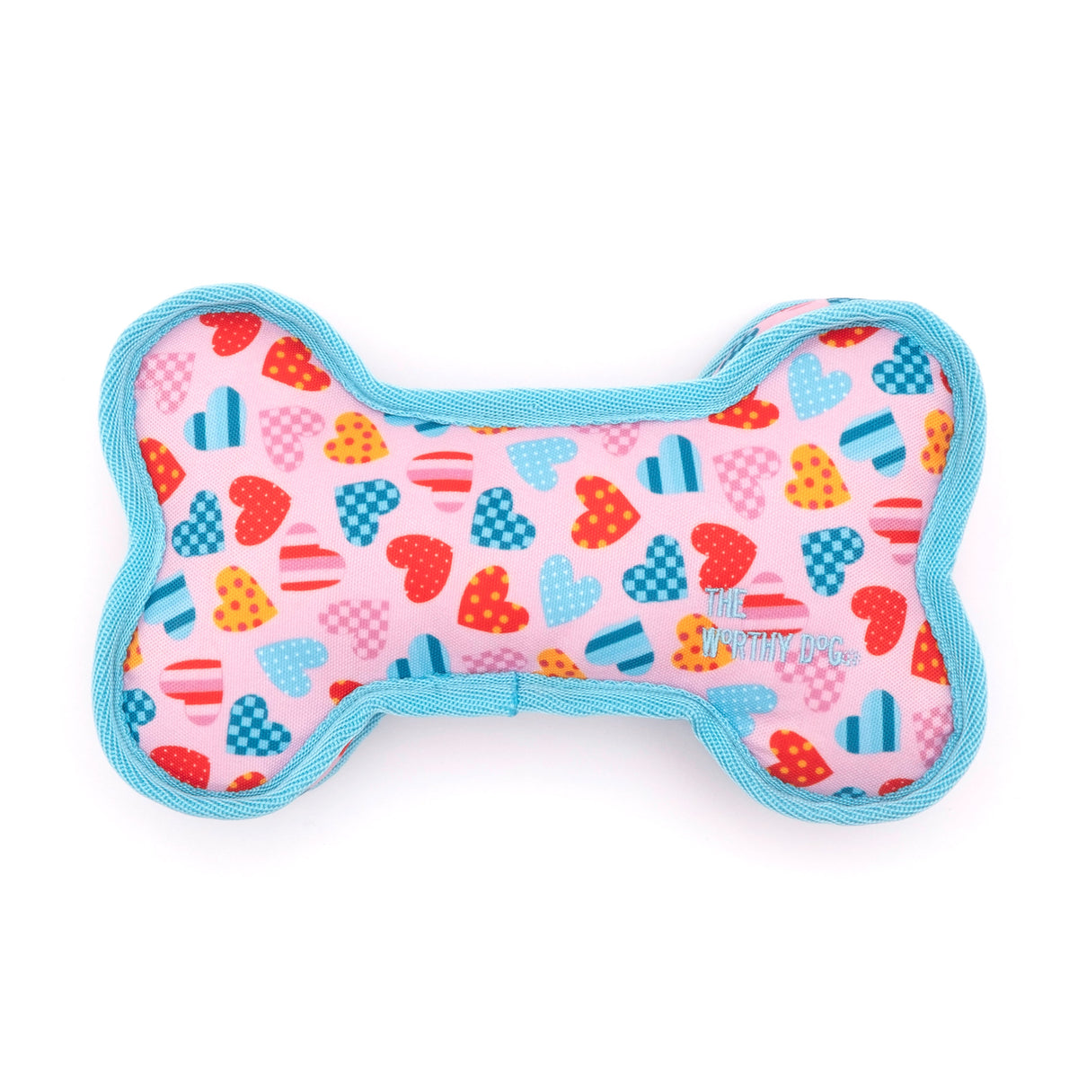 Love is Love Bone Dog Dog Toy – Pink, Sizes S, L