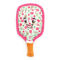 Pickleball Paddle Squeaky Dog Toy, Pink paddle front view