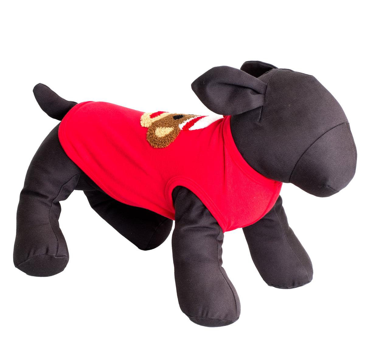 Sock Monkey Dog Tank Top – Cotton, Red, Sizes XS–XXL