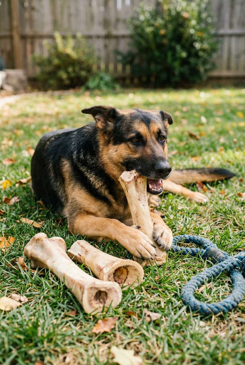 Dog Treat - Water Buffalo Femur Marrow Bone - Lg