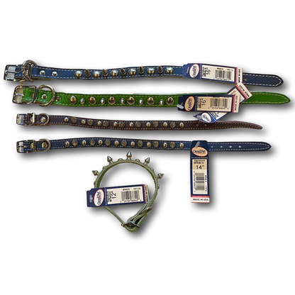 Leather Spike Collars 12" - 16" - Dog Outdoor - Image 2