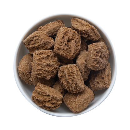 Health Extension Appley Crisp crunchy granola dog treats in a bowl