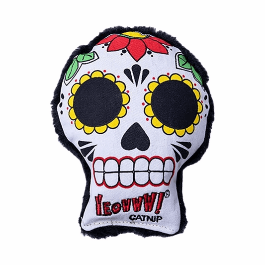 Yeowww! La CAT-rina sugar skull catnip cat toy